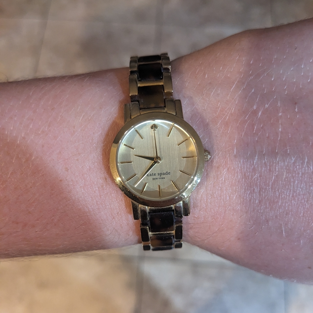 Gold & Tortoise Shell Kate Spade Watch